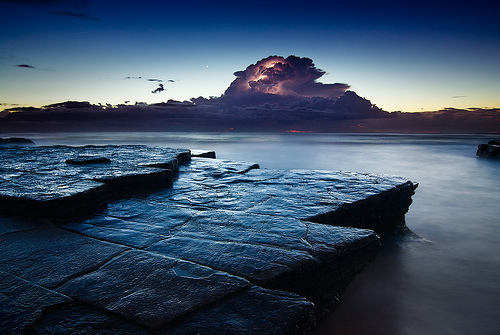 Sea Storm at Dawn